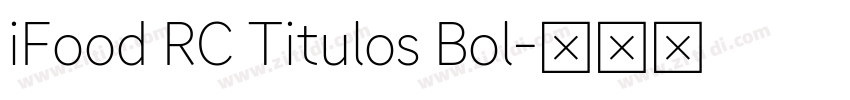 iFood RC Titulos Bol字体转换